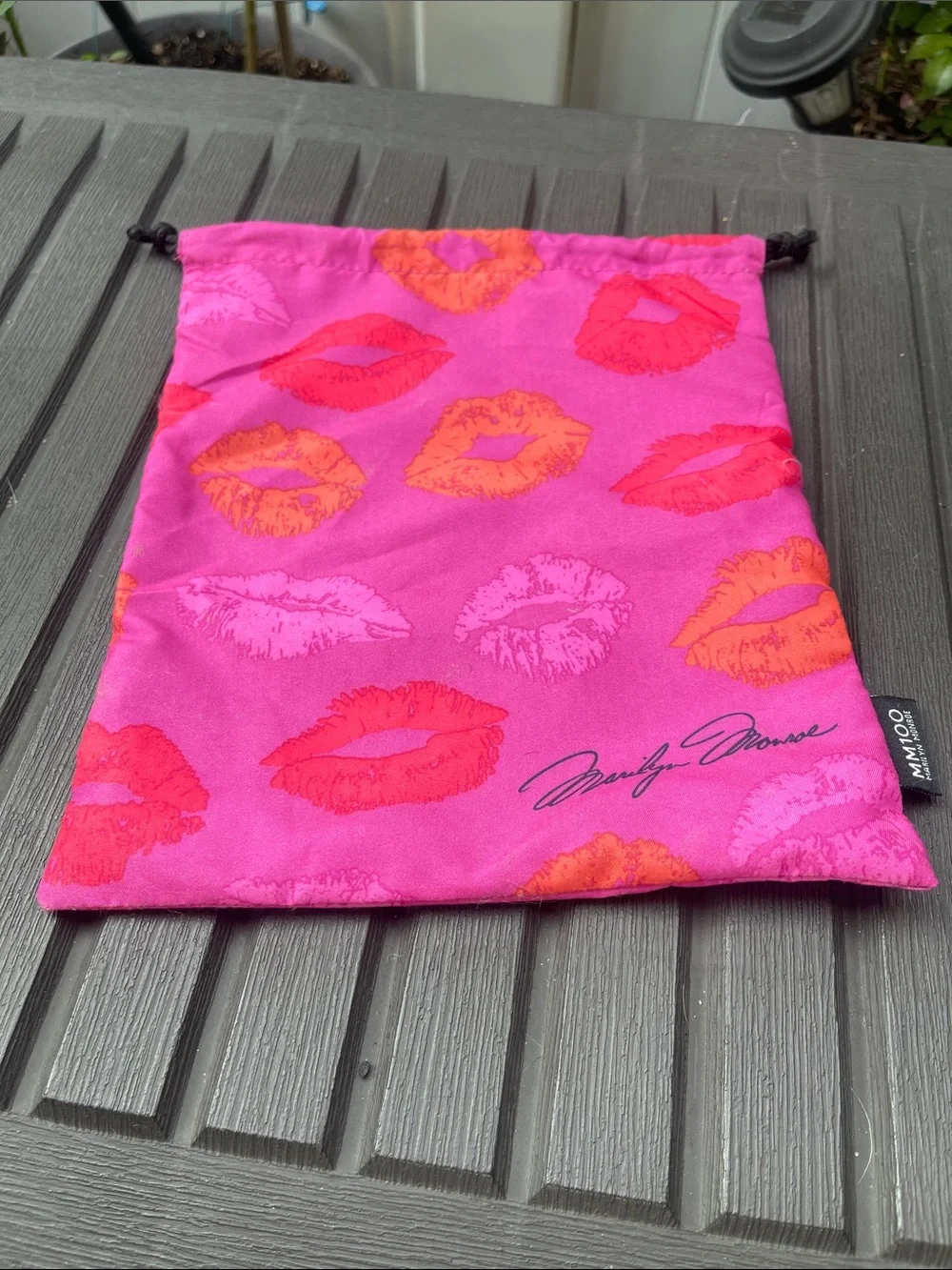 Ipsy - Pink Marilyn Monroe Lip Print Makeup Bag